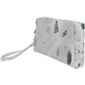 Background-white Abstrack Wristlet Pouch Bag (Small) View1