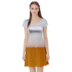 Beer-001 Short Sleeve Skater Dress by nate14shop