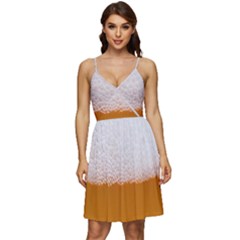 Beer-001 V-neck Pocket Summer Dress 