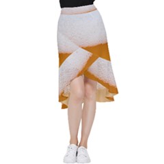 Beer-001 Frill Hi Low Chiffon Skirt by nate14shop