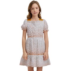 Beer-001 Kids  Puff Sleeved Dress