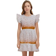 Beer-001 Kids  Winged Sleeve Dress