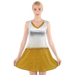 Beer-002 V-neck Sleeveless Dress by nate14shop