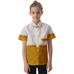 Beer-002 Kids  Short Sleeve Shirt by nate14shop