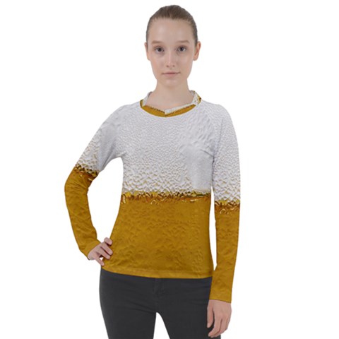 Beer-002 Women s Pique Long Sleeve Tee by nate14shop