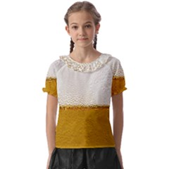 Beer-002 Kids  Frill Chiffon Blouse by nate14shop