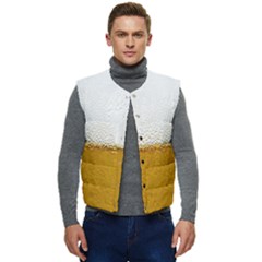 Beer-002 Men s Short Button Up Puffer Vest	