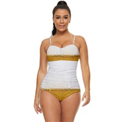 Beer-002 Retro Full Coverage Swimsuit