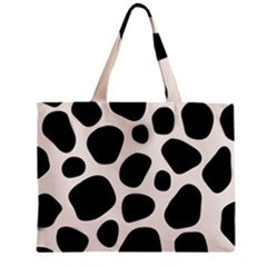 Leoperd-white-black Background Zipper Mini Tote Bag by nate14shop