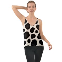 Leoperd-white-black Background Chiffon Cami by nate14shop