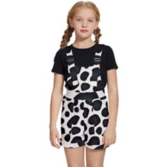 Leoperd-white-black Background Kids  Short Overalls by nate14shop