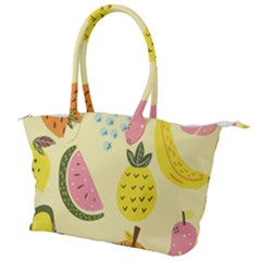 Graphic-fruit Canvas Shoulder Bag