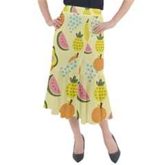 Graphic-fruit Midi Mermaid Skirt by nate14shop