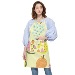 Graphic-fruit Pocket Apron