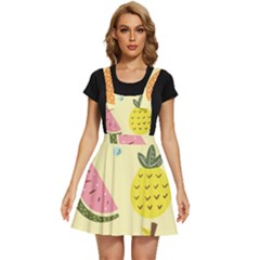 Graphic-fruit Apron Dress