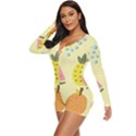 Graphic-fruit Long Sleeve Boyleg Swimsuit View2