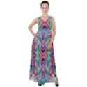 Painted flames symmetry IV Empire Waist Velour Maxi Dress View1