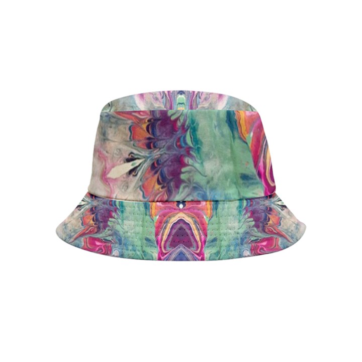 Painted flames symmetry IV Inside Out Bucket Hat (Kids)