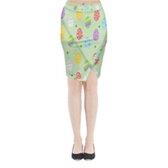 Eggs Midi Wrap Pencil Skirt by nate14shop