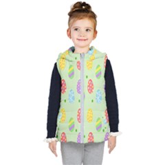 Eggs Kids  Hooded Puffer Vest by nate14shop