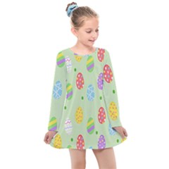 Eggs Kids  Long Sleeve Dress