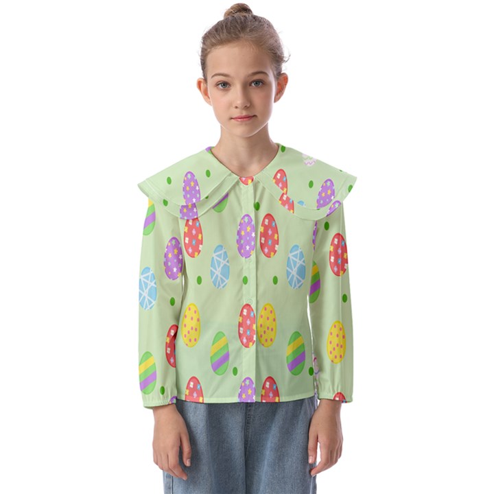 Eggs Kids  Peter Pan Collar Blouse