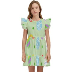 Eggs Kids  Winged Sleeve Dress