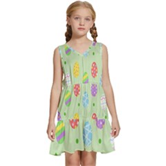 Eggs Kids  Sleeveless Tiered Mini Dress