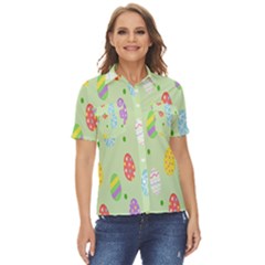 Eggs Women s Short Sleeve Double Pocket Shirt