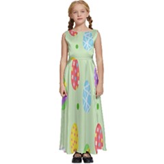 Eggs Kids  Satin Sleeveless Maxi Dress