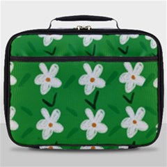 Flowers-green-white Full Print Lunch Bag by nate14shop