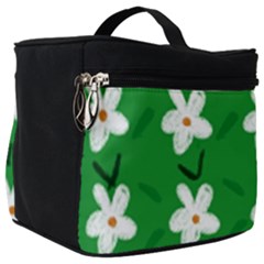 Flowers-green-white Make Up Travel Bag (big) by nate14shop