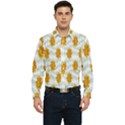 Flowers-gold-blue Men s Long Sleeve  Shirt View1