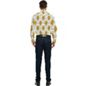 Flowers-gold-blue Men s Long Sleeve  Shirt View2