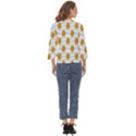 Flowers-gold-blue Cut Out Wide Sleeve Top View4