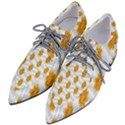 Flowers-gold-blue Pointed Oxford Shoes View2