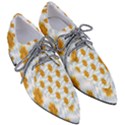 Flowers-gold-blue Pointed Oxford Shoes View3