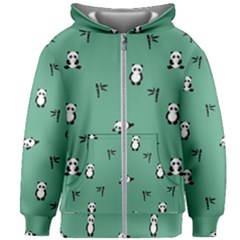 Pandas Kids  Zipper Hoodie Without Drawstring by nate14shop