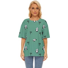 Pandas Oversized Basic Tee by nate14shop