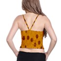 Mustard Spaghetti Strap Bra Top View2