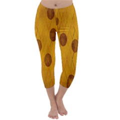 Mustard Capri Winter Leggings 