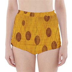 Mustard High-waisted Bikini Bottoms by nate14shop