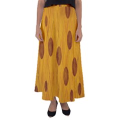 Mustard Flared Maxi Skirt by nate14shop