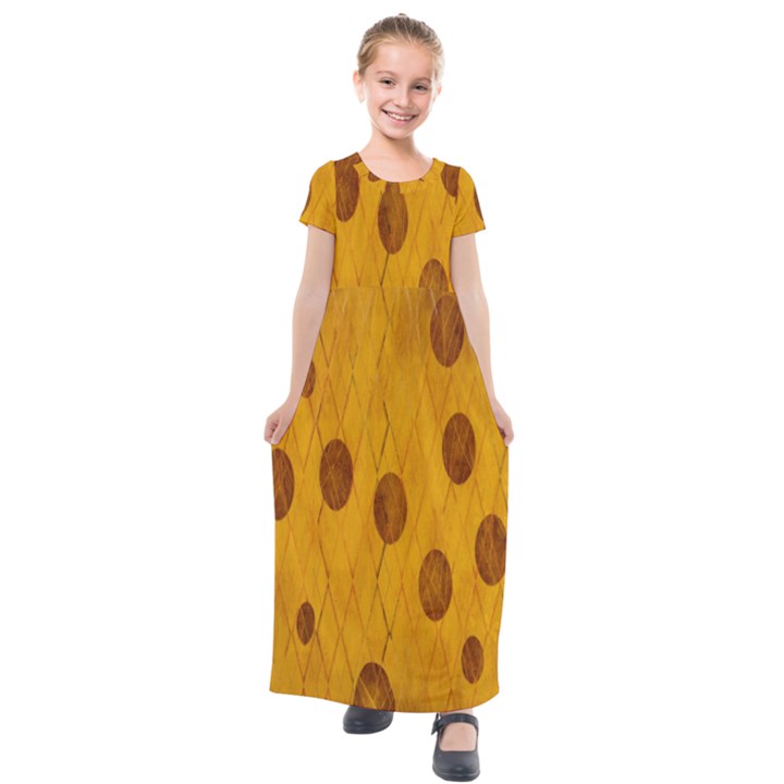 Mustard Kids  Short Sleeve Maxi Dress