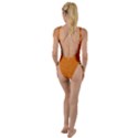 Orange High Leg Strappy Swimsuit View2