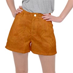 Orange Ripstop Shorts