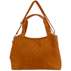 Orange Double Compartment Shoulder Bag