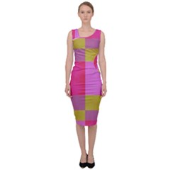 Paper-calor Sleeveless Pencil Dress