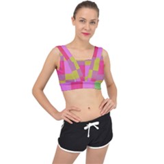 Paper-calor V-back Sports Bra