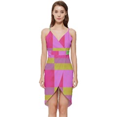 Paper-calor Wrap Frill Dress